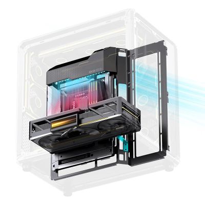 24. Jonsbo X400 PC-Gehäuse, Midi-Tower, ATX, Tempered Glass - grau