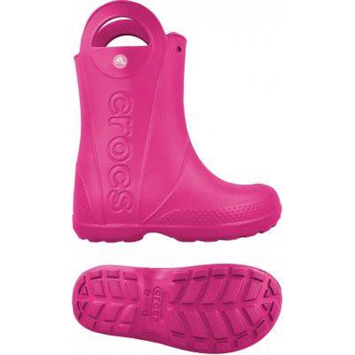 Kalosze Crocs Handle It Jr 12803 różowe