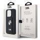 9. Etui Karl Lagerfeld Gripstand Saffiano Karl&Choupette Pins na iPhone 14 Pro - czarne