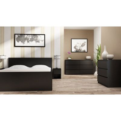 3. M3 MALWA KOMODA 3 SZUFLADY CZARNY