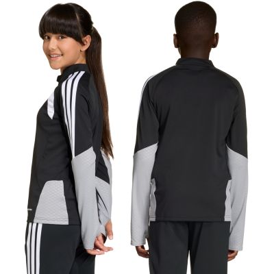 11. Bluza dla dzieci adidas Tiro 26 Competition Training Top czarno-szara KA7572