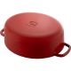 5. Garnek żeliwny owalny BALLARINI BELLAMONTE 75003-566-0 - 5,5 ltr czerwony