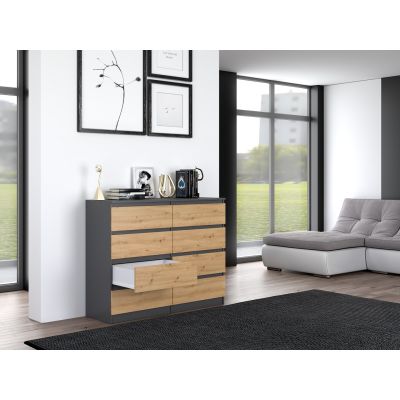 2. Komoda M8 120x40xH97 antracyt/artisan