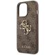 6. Etui Guess 4G Big Metal Logo na iPhone 14 Pro - brązowe