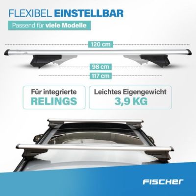 2. Belki na relingi zintegrowane Fischer CrossLine L 1,2m