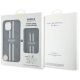 6. Etui Guess 4G Stripes z portfelem Magsafe do iPhone 15 czarny