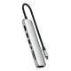 6. Satechi USB-C 7-w-1 Slim Multi Port Adapter Ethernet Srebrny