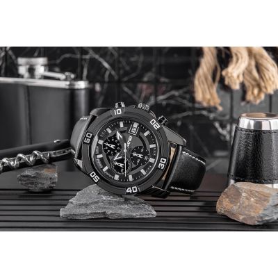 6. Zegarek Męski Skmei 9156BKBK + BOX