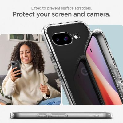13. Etui Spigen Ultra Hybrid na Google Pixel 9A - przezroczyste