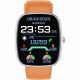 3. Smartwatch Męski GRAVITY GT18-4 Pomarańczowy Pasek Silikonowy + Czarny Pasek