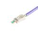 5. Wtyk RJ45 (8P8C) przelotowy, kat.6, ekranowany, AWG 26-24, opakowanie 100 szt.