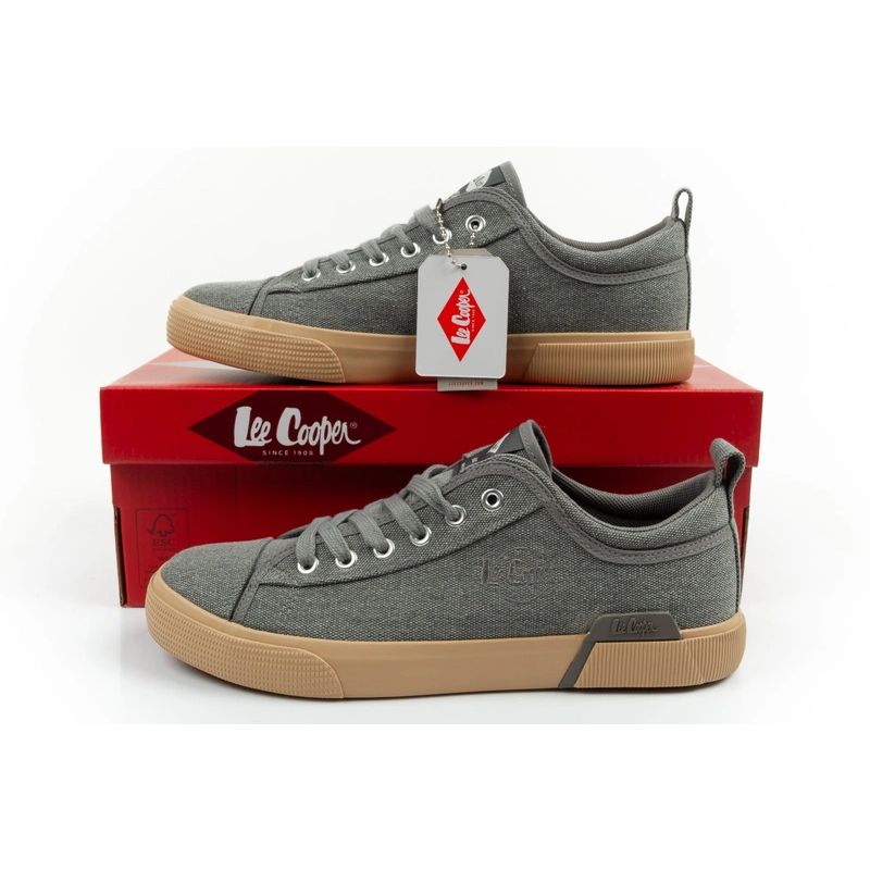 10. Lee Cooper buty sportowe męskie trampki modne szare wygodne