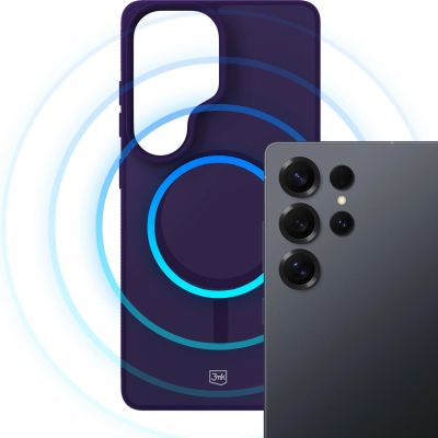 8. Etui 3mk Smoke MagCase na Samsung Galaxy S25 Ultra - fioletowe-półprzezroczyste
