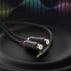 3. Ugreen adapter audio jack 3.5mm męski do 2xRCA żeński kabel 0.25m szary (AV109)