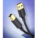 8. Ugreen kabel USB Typ B do drukarki (męski) - USB 2.0 (męski) 480 Mbps 1,5 m czarny (US135 10350)