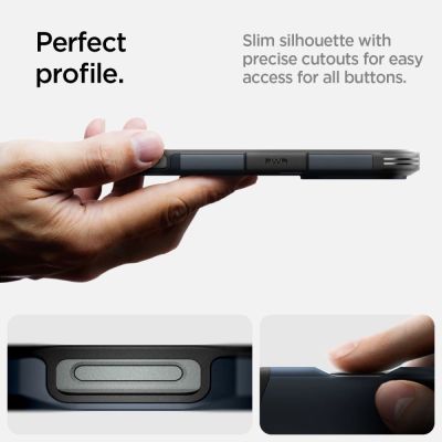 12. Etui Spigen Tough Armor MagSafe z podstawką na iPhone 16 Pro Max - ciemnoszare