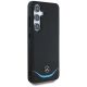 4. Etui Mercedes Leather Contrasted Blue Horizontal Curve MagSafe na Samsung Galaxy S25 - czarne