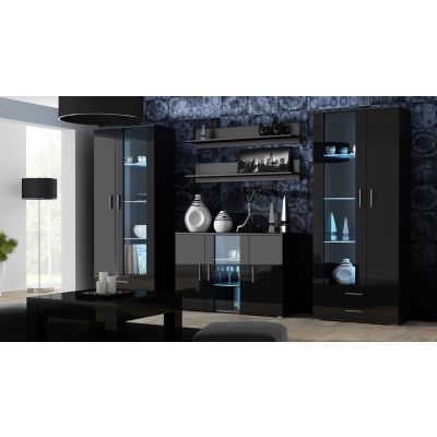 5. Witryna SOHO S6 2D2S czarny/ czarny połysk