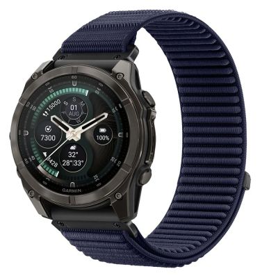 Pasek Tech-Protect NylonLoop na Garmin Fenix 5X / 5X Plus / 6X / 6X Pro / 7X / 8 / 8 Pro / 9 / 9 Pro (51 mm) - granatowy
