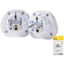 TRAVEL BLUE PRZEJŚCIÓWKA ADAPTER UNIWERSALNA ŚWIAT -> SHUCKO 2SZT