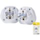 TRAVEL BLUE PRZEJŚCIÓWKA ADAPTER UNIWERSALNA ŚWIAT -> SHUCKO 2SZT