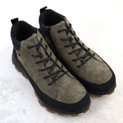 8. Wodoodporne trapery męskie khaki Rieker 35508-25