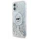 2. Etui Karl Lagerfeld Liquid Glitter Choupette Head Magsafe na iPhone 16 - przezroczyste