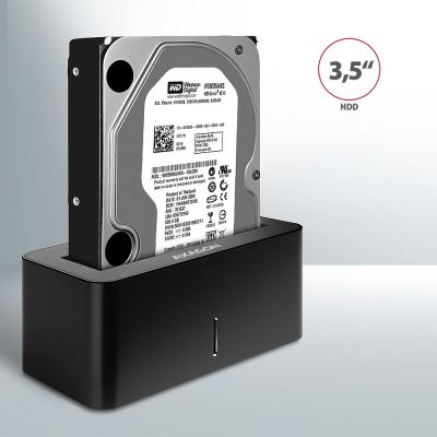5. Axagon ADSA-SN stacja dokująca do dysków twardych USB 3.2 Gen 1 (3.1 Gen 1) Type-A Czarny