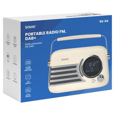 6. SAVIO RADIO PRZENOŚNE DAB+ RS-04
