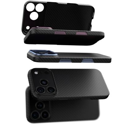 11. Etui AMAZINGTHING Titan Max Lens na iPhone 18 Pro Max z włókna aramidowego z osłoną aparatu kompatybilne z MagSafe - czarne