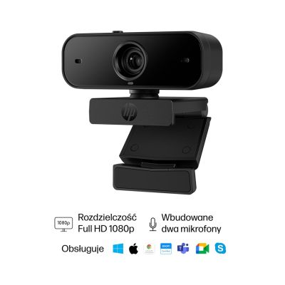 8. Kamera HP 430 Full HD Webcam USB czarna 77B11AA