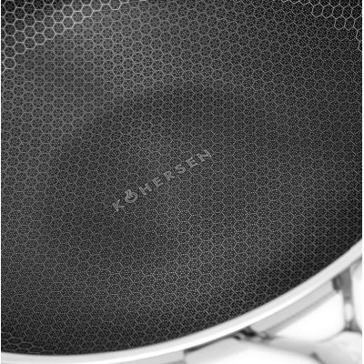 4. Wok z powłoką DIAMOND Kohersen Black Cube z pokrywką (32 cm ; 5,1l)