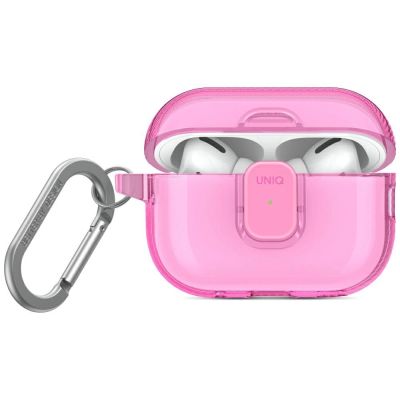 Etui UNIQ Glase Pro do AirPods Pro 2 - różowe