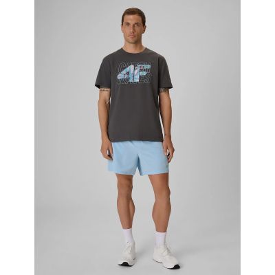 3. T-shirt regular z nadrukiem męski 4F 4FRSS26TTSHM4295-22S