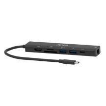 CLUB3D CSV-2553 huby i koncentratory USB Type-C 5000 Mbit/s Czarny