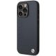 9. Etui BMW Leather Hot Stamp MagSafe na iPhone 14 Pro Max - granatowe