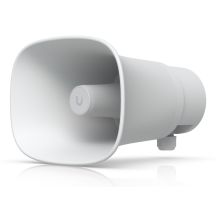 Zewnętrzny klakson Ubiquiti PoE 120 dB przeznaczony do pracy w każdych warunkach atmosferycznych