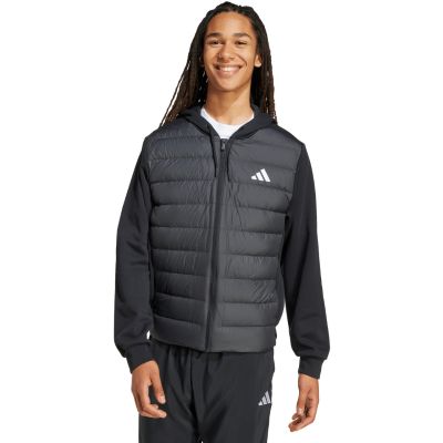 7. Kurtka męska adidas Essentials Climawarm Hybrid Down Hooded czarna KA5251
