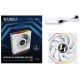 5. Wentylator Lian Li UNI FAN TL Wireless LCD Lüfter, ARGB, PWM - 120 mm, biały