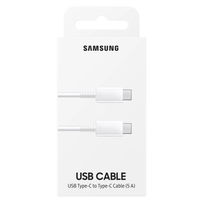 4. Kabel Samsung EP-DN975BWEGWW USB-C - USB-C 5A 480Mb/s 1m - biały