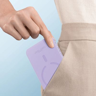 15. Mini powerbank Baseus 5000mAh 20W + kabel USB-C (20V/3A) - fioletowy