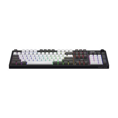 2. HATOR Skyfall Pro Wireless 100 klawiatura Gaming USB + RF Wireless + Bluetooth QWERTY US English Czarny, Szary