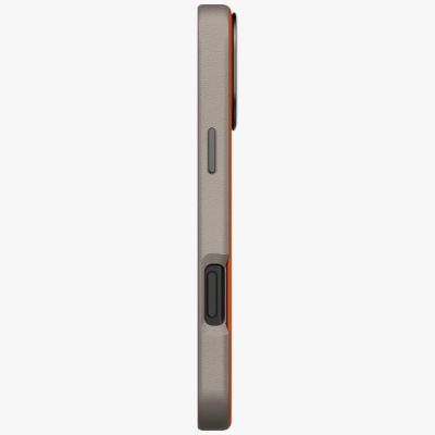 3. Etui UNIQ Lyden DS do iPhone 17 Pro Max Magclick Charging - pomarańczowo-szary
