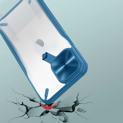 12. Nillkin Cyclops Case wytrzymałe etui z osłoną na aparat i składaną podstawką iPhone 13 Pro czarny