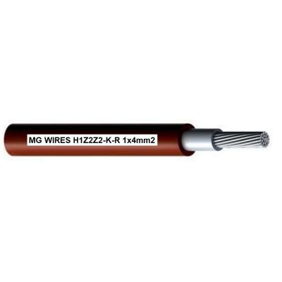 Przewód fotowoltaiczny // MG Wires // 1x4mm2, 0,6/1kV czerwony H1Z2Z2-K-R-4mm2 RD, opakowanie 100m