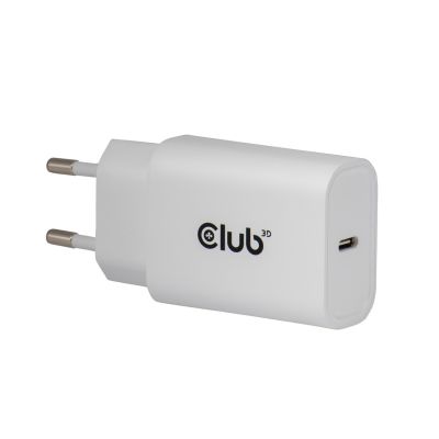 10. CLUB3D CAC-3020 ładowarka do urządzeń przenośnych Smartfon, Uniwersalne Biały Prąd przemienny Szybkie ładowanie Wewnętrzna