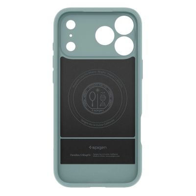 3. Etui Spigen Parallax "S" MagSafe na iPhone 17 Pro Max - zielone
