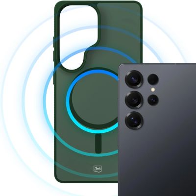 14. Etui 3mk Smoke MagCase na Samsung Galaxy S25 Ultra - zielone-półprzezroczyste