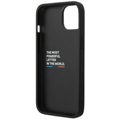 7. Etui BMW Leather Carbon na iPhone 14 - czarne