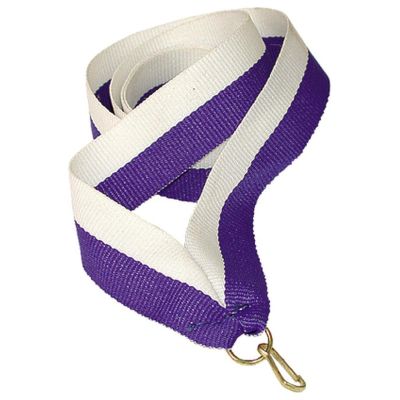 Wstążka 22 mm - biało-niebieska